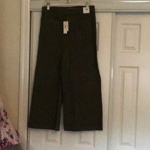 J Crew wide leg cropped pants